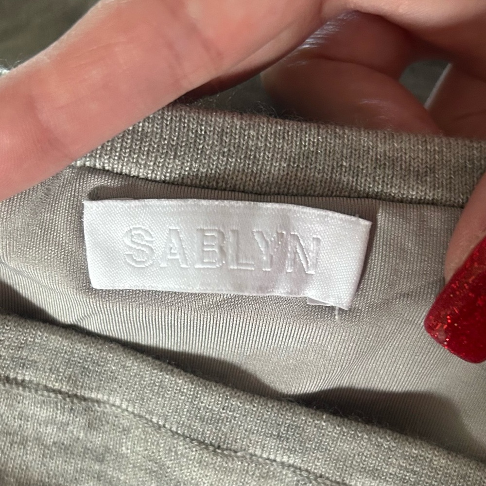 SABLYN Nina Midi Skirt Gray Small 100% Cashmere Size Small - Picture 15 of 16
